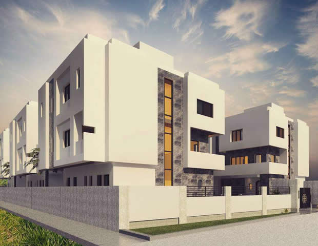 An Exquisitely Built 6 Units of Super Luxury 5 Bedroom Fully Detached House With A BQ Each.