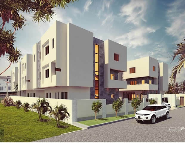 An Exquisitely Built 6 Units of Super Luxury 5 Bedroom Fully Detached House With A BQ Each.